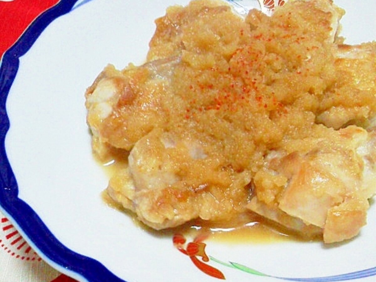 鶏肉のみぞれ煮 レシピ 作り方 By Mama Papa 楽天レシピ